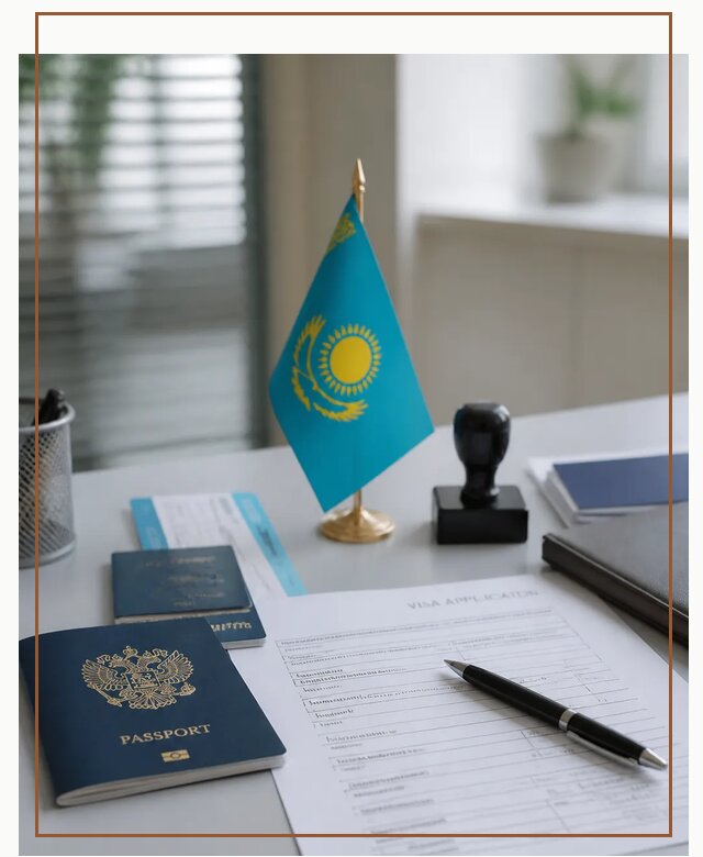 Оформление визы в Казахстан для поездки и работы в Новомосковске